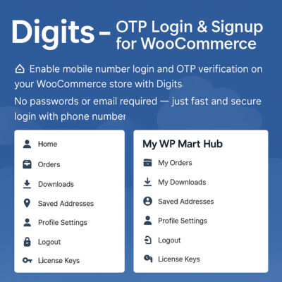 Digits – OTP Login & Signup for WooCommerce