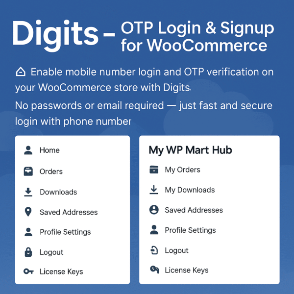 Digits – OTP Login & Signup for WooCommerce