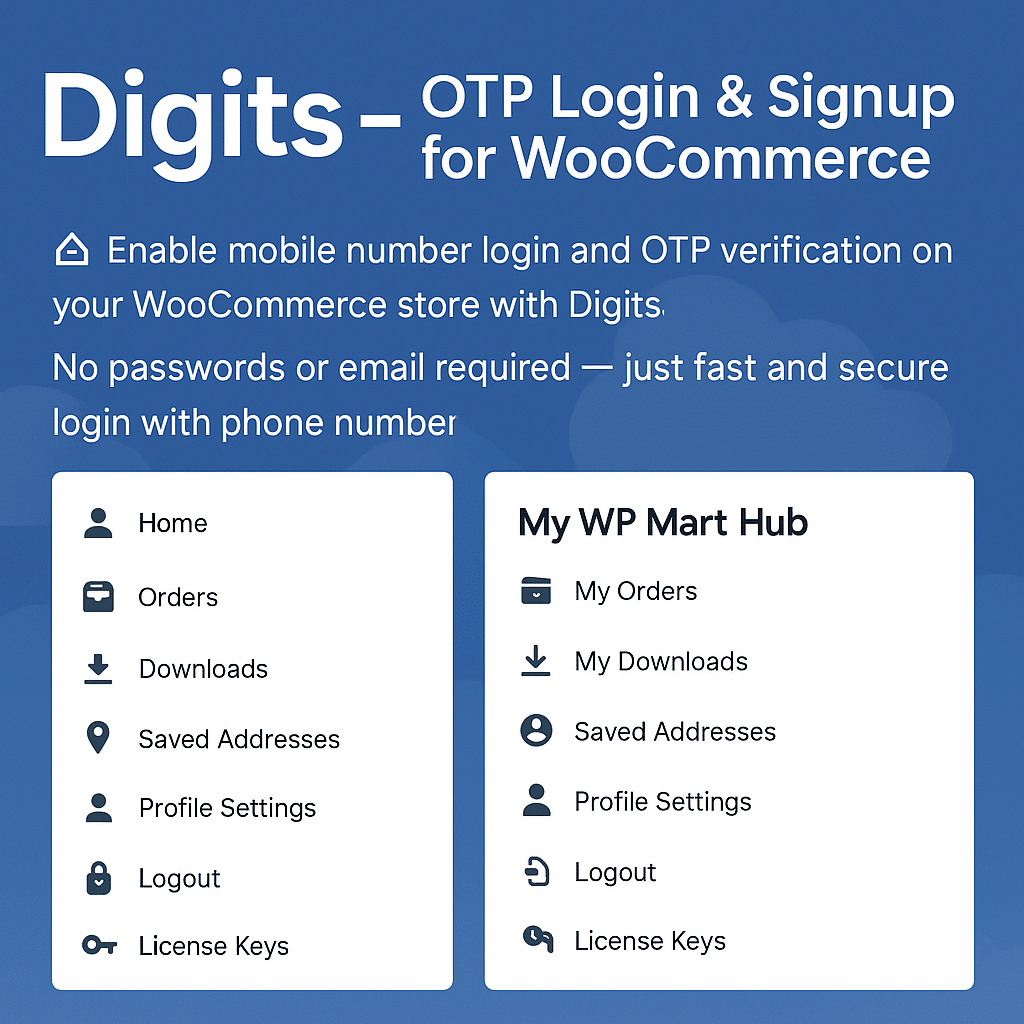 Digits – OTP Login & Signup for WooCommerce