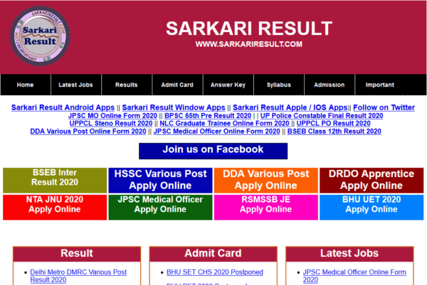 Job and Result Posting Website Design – Custom Build by WPMart