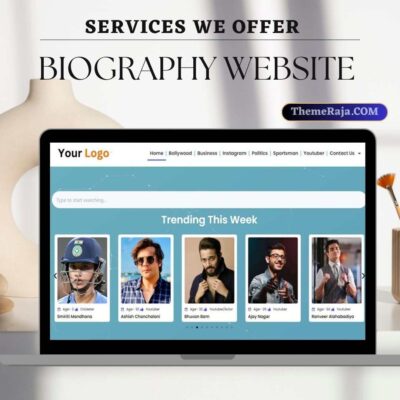Premium Biography Website Design – Custom Personal Brand by WPMart